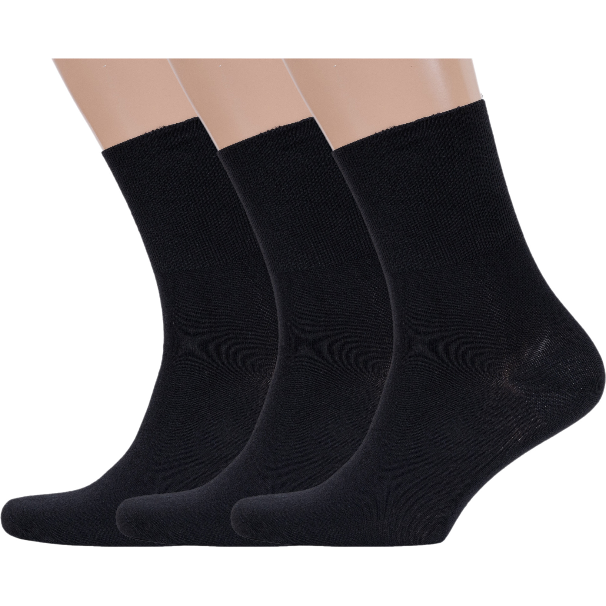 

Комплект носков мужских Rusocks 3-М-245 черных 27-29, 3 пары, Черный, 3-М-245