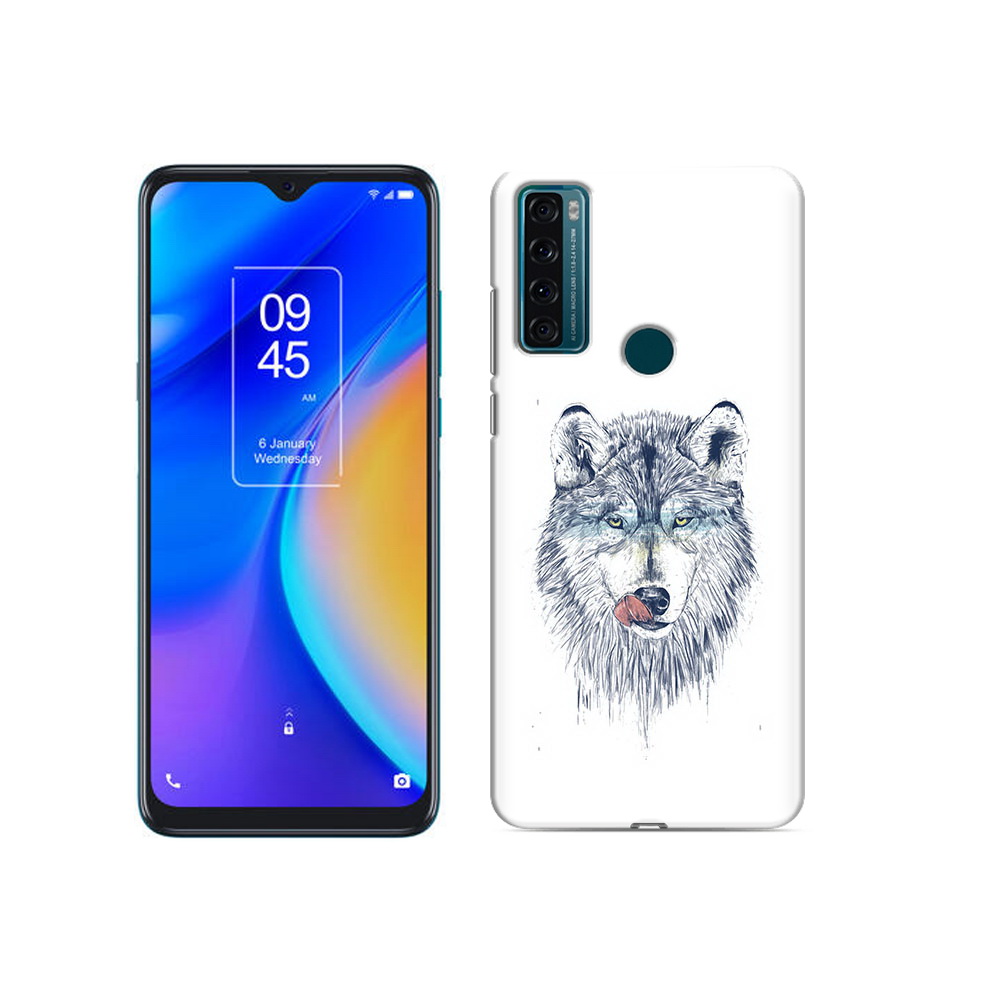 

Чехол MyPads Tocco для TCL 20 SE голодгый волк, Прозрачный, Tocco