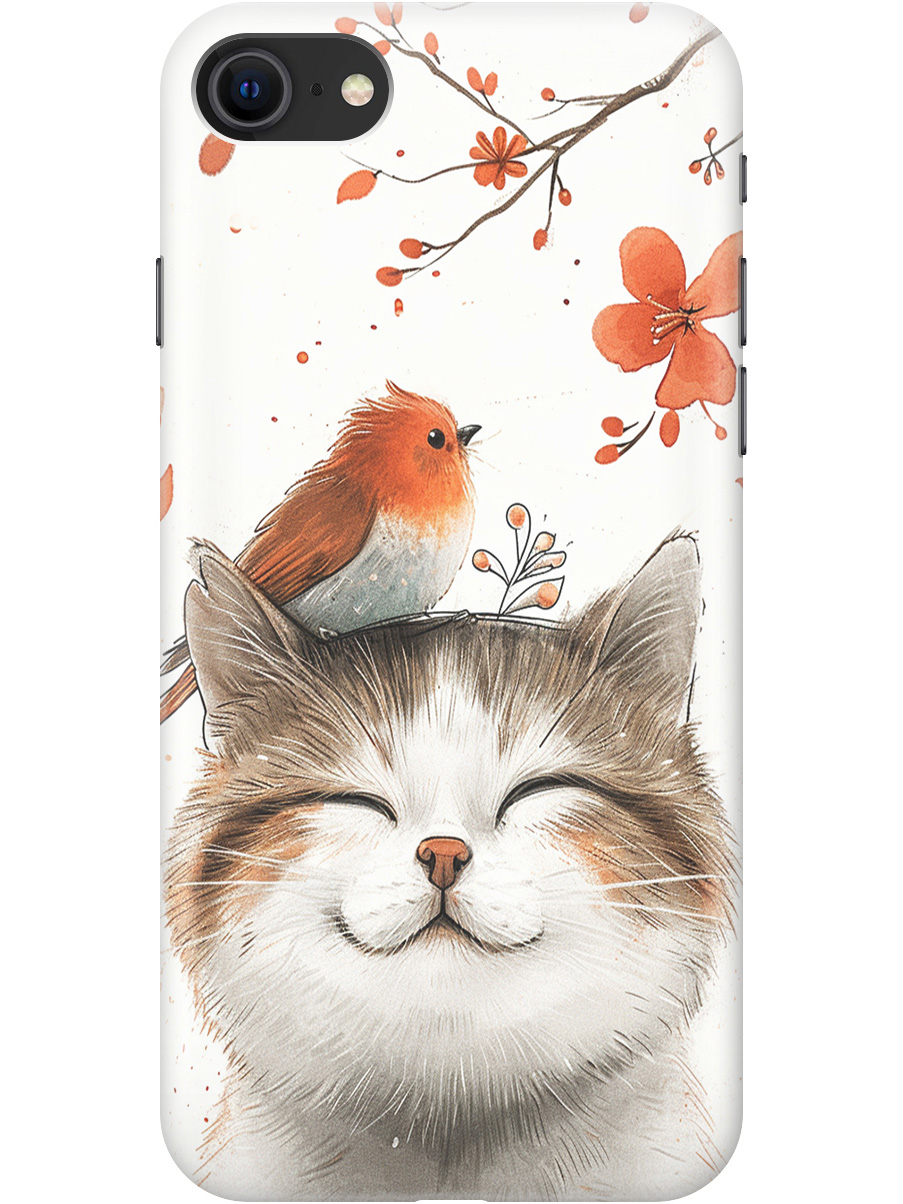 

Силиконовый чехол на Apple iPhone SE (2022) / SE (2020) / 8 / 7 с принтом 789699, Прозрачный;белый;красный, 713043211