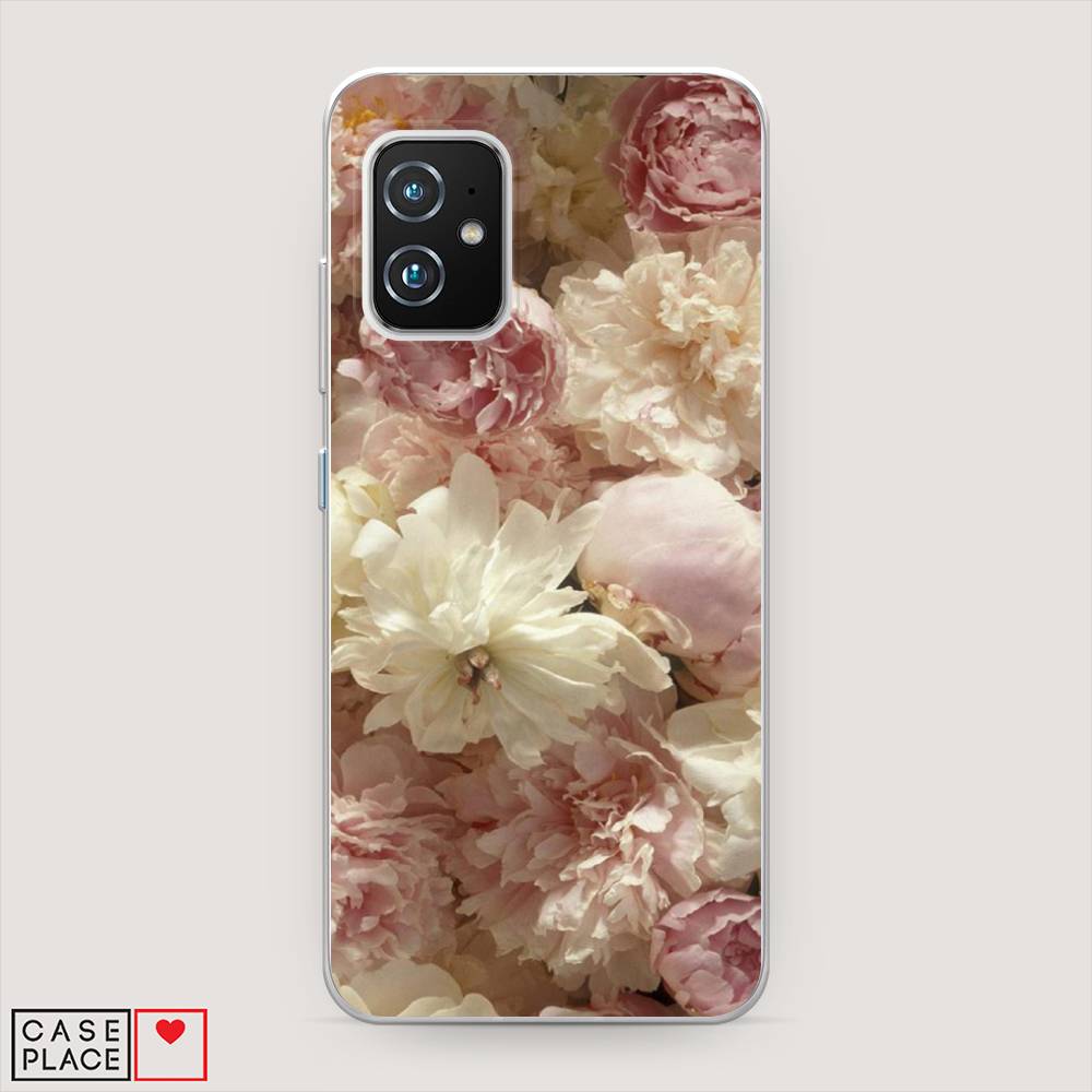 

Чехол Awog на Asus Zenfone 8 Mini "Пионы светлые", Бежевый;коричневый, 44350-8