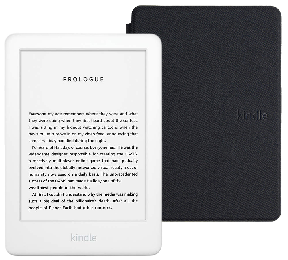 Электронная книга Amazon Kindle 10 8Gb SO White с обложкой ReaderONE Black