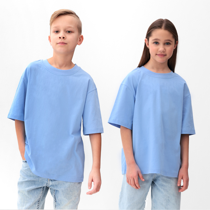 

Футболка детская KAFTAN Basic Line, Голубой, 116, Basic Line