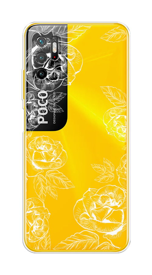 

Чехол на Xiaomi Poco M3 Pro "Розы графика", Черный;серый, 311050-2