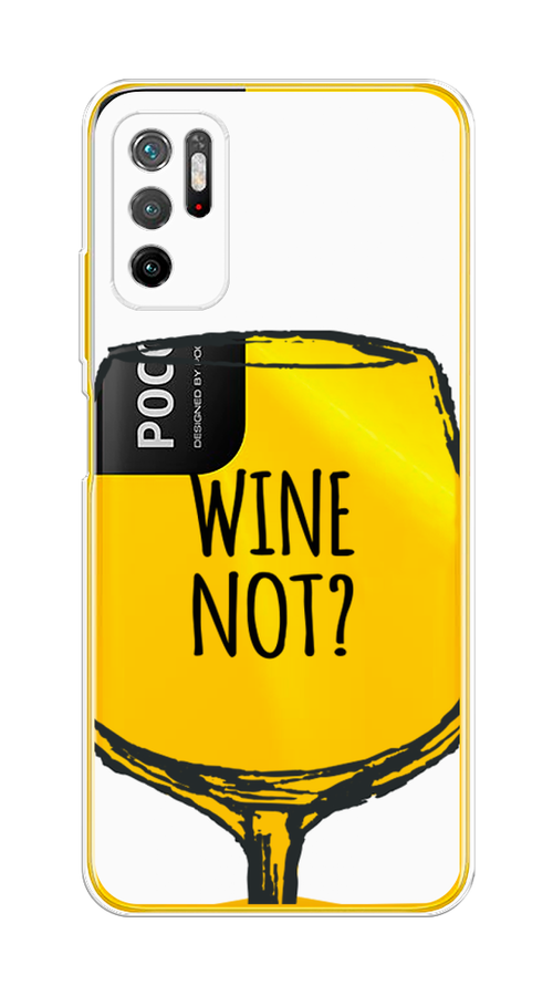 

Чехол на Xiaomi Poco M3 Pro "Wine not White", Белый, 311050-6