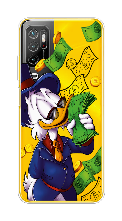 

Чехол на Xiaomi Poco M3 Pro "Scrooge McDuck with Money", Синий;зеленый;белый, 311050-6