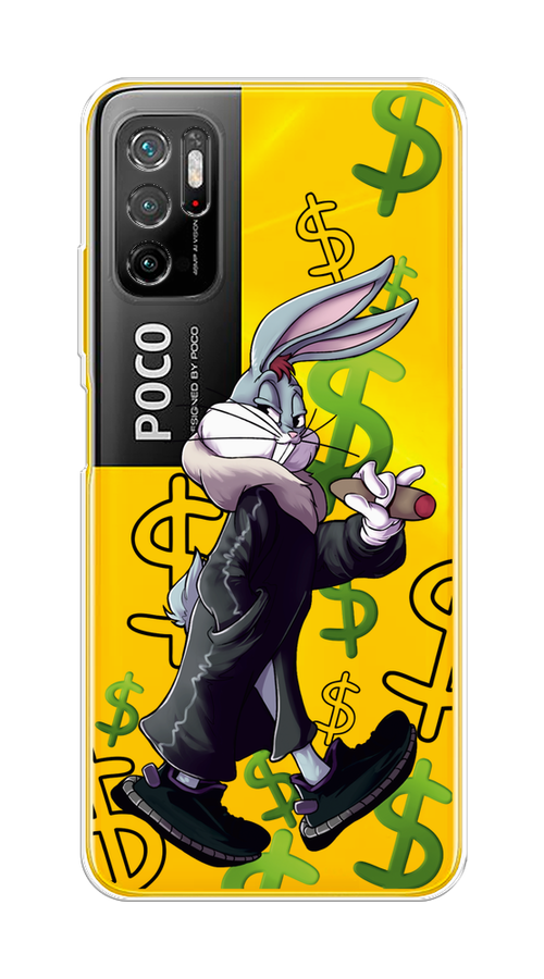 

Чехол на Xiaomi Poco M3 Pro "Rich Bugs Bunny", Зеленый;черный;голубой, 311050-6