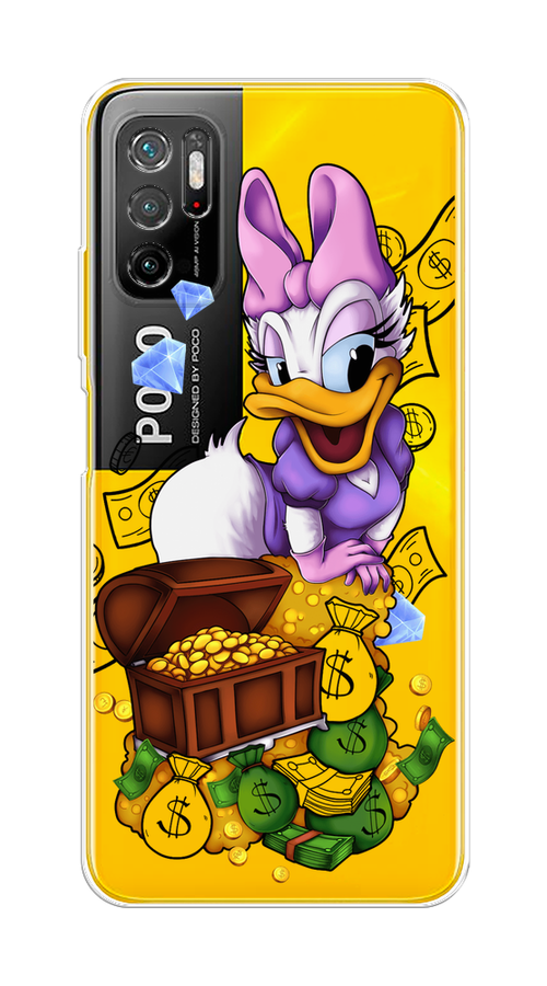 

Чехол на Xiaomi Poco M3 Pro "Rich Daisy Duck", Коричневый;белый;фиолетовый, 311050-6