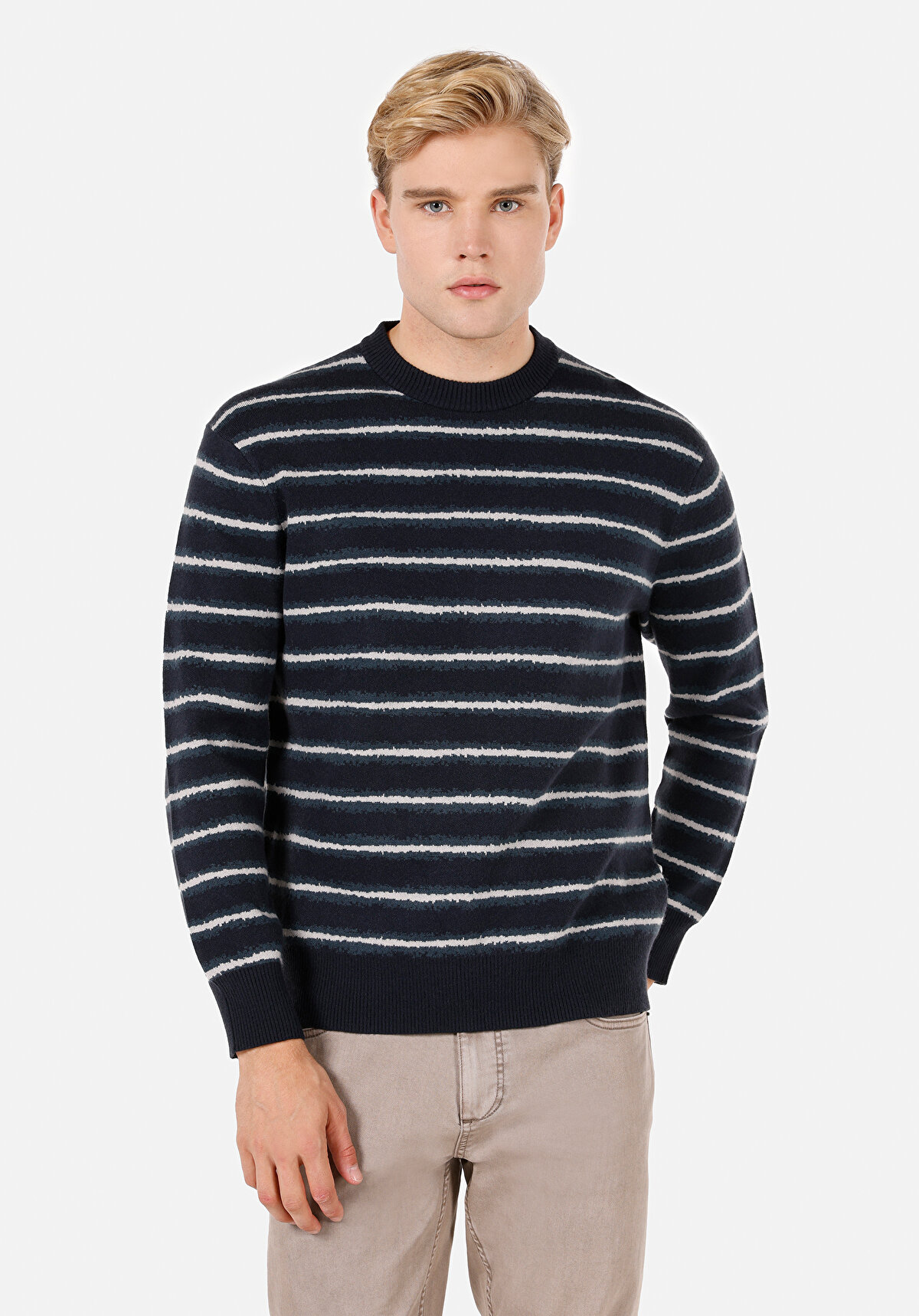 

Джемпер мужской Colin's CL1071035 синий XL, CL1071035