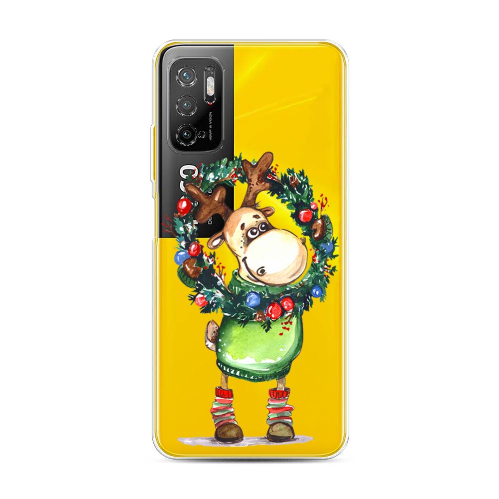 

Чехол на Xiaomi Poco M3 Pro "Олень с новогодним венком", 311050-4