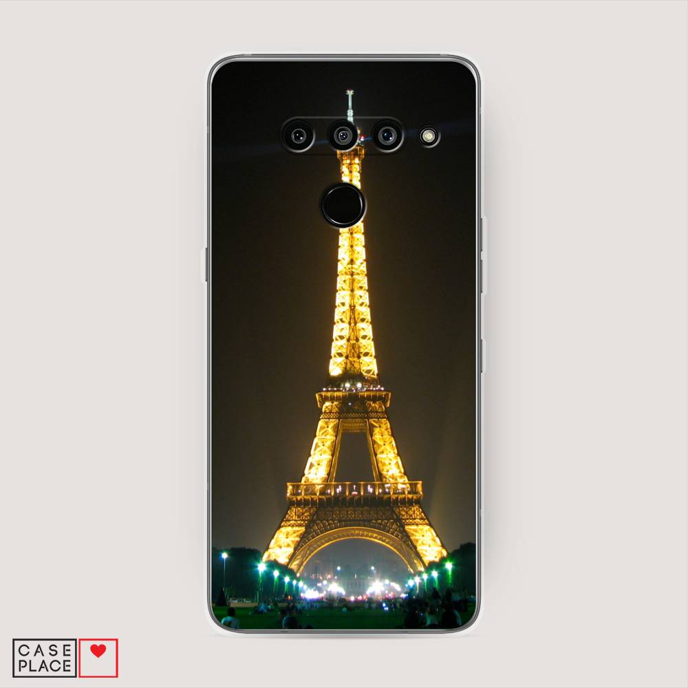 

Чехол на LG V50 ThinQ "Париж 2", Желтый;серый, 83850-2