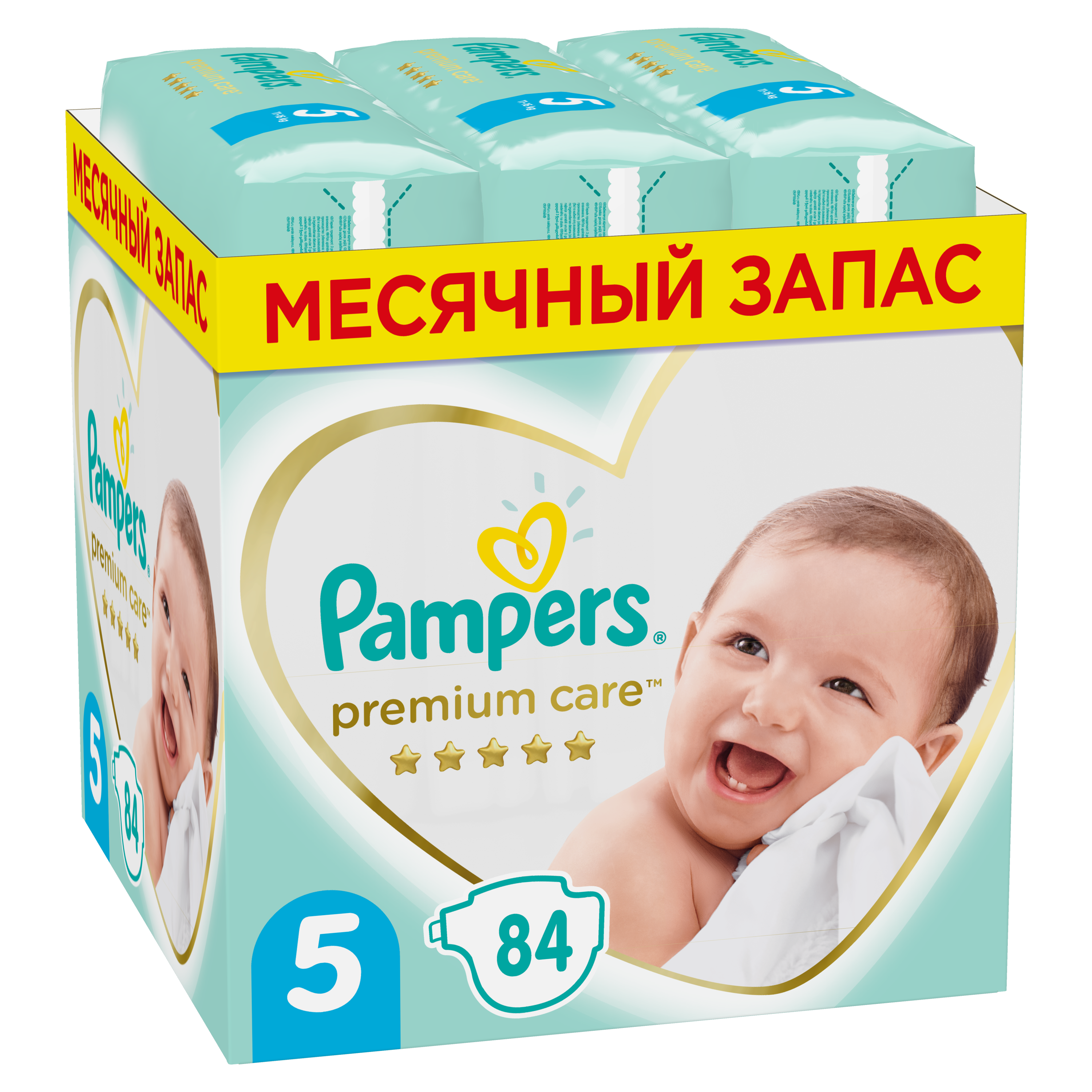 фото Подгузники pampers premium care размер 5, 11kg+, 84 шт