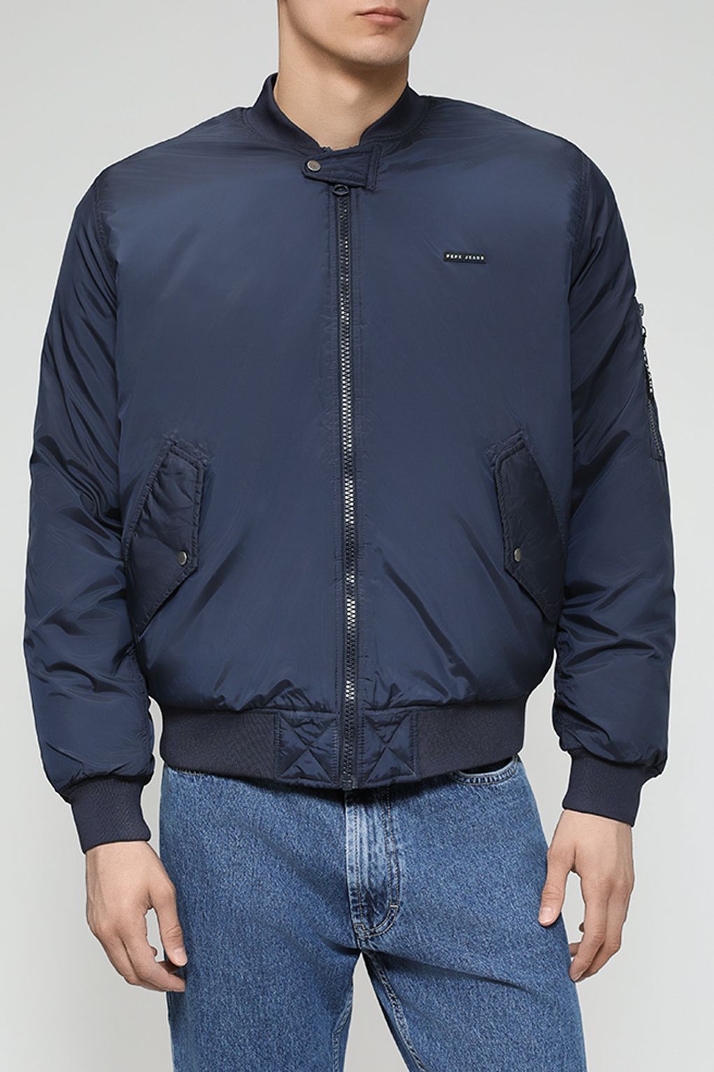 Бомбер мужской Pepe Jeans PM402674 синий 2XL