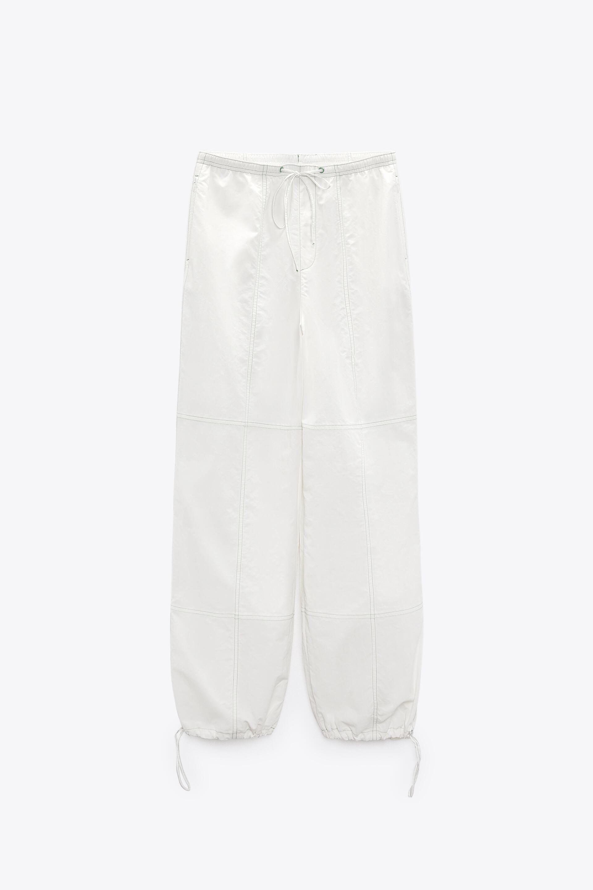 

Брюки женские ZARA 05427408 белые 2XL (доставка из-за рубежа), 05427408