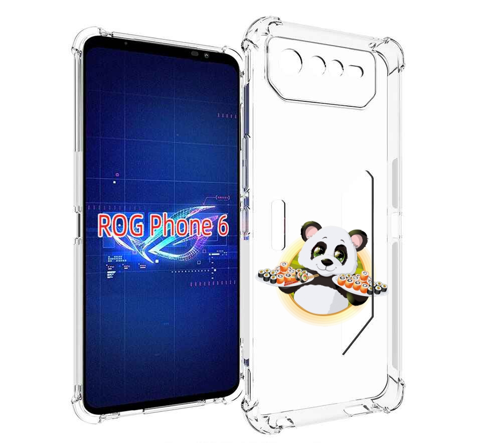 

Чехол MyPads панда-с-суши для Asus ROG Phone 6, Прозрачный, Tocco