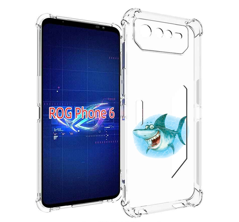 

Чехол MyPads веселая акула для Asus ROG Phone 6, Прозрачный, Tocco
