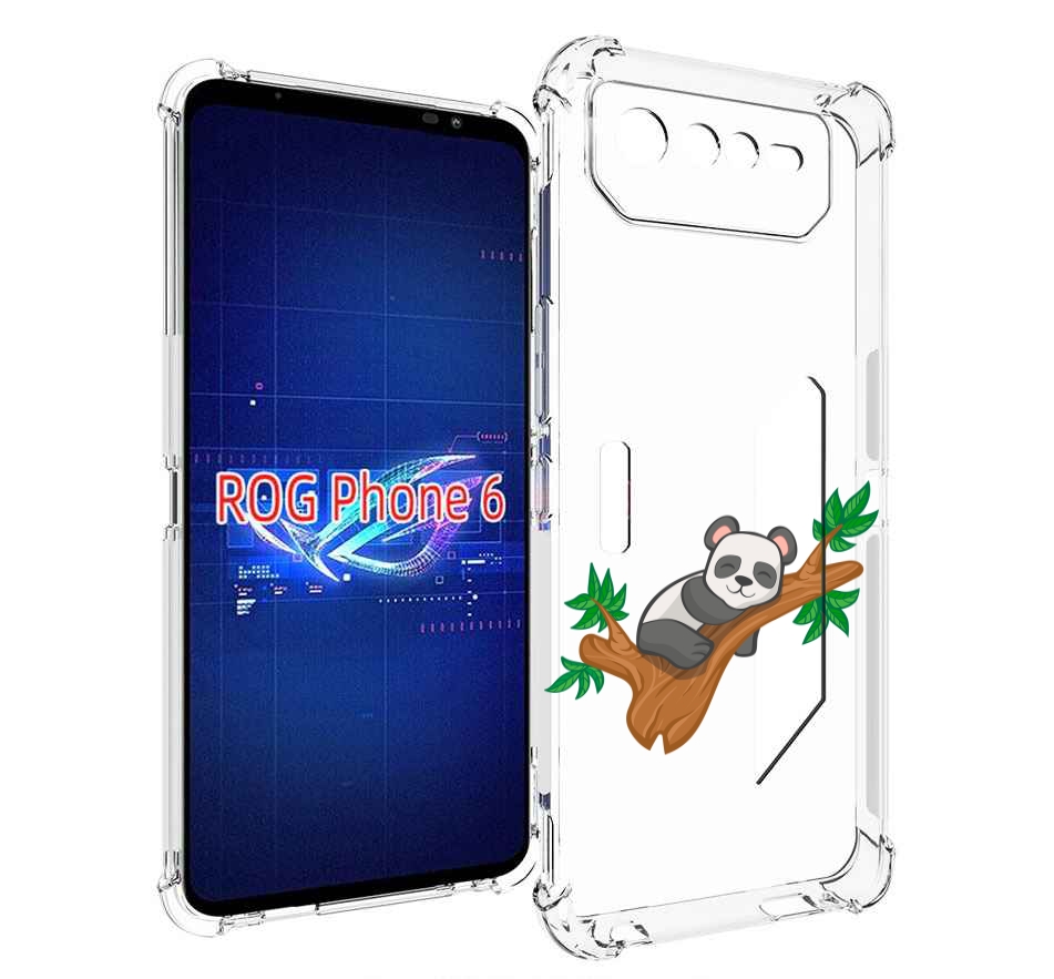 

Чехол MyPads панда-на-деревце для Asus ROG Phone 6, Прозрачный, Tocco