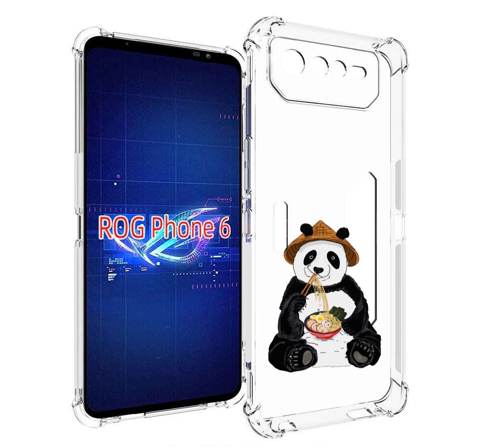 

Чехол MyPads панда-любит-лапшу для Asus ROG Phone 6, Прозрачный, Tocco