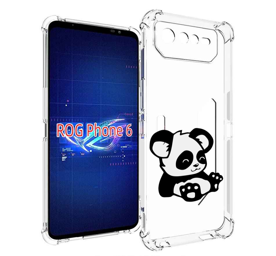 

Чехол MyPads панда-детеныш детский для Asus ROG Phone 6, Прозрачный, Tocco