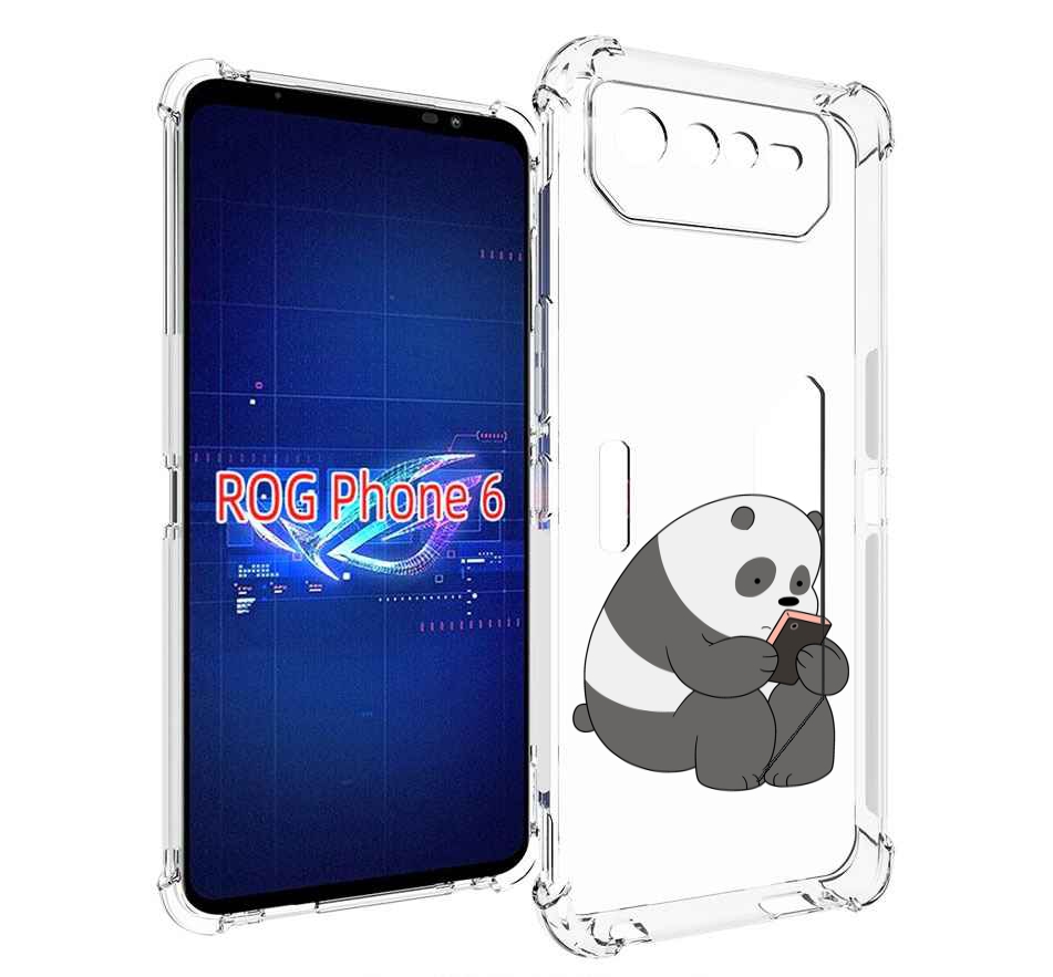 

Чехол MyPads панда-в-телефоне для Asus ROG Phone 6, Прозрачный, Tocco
