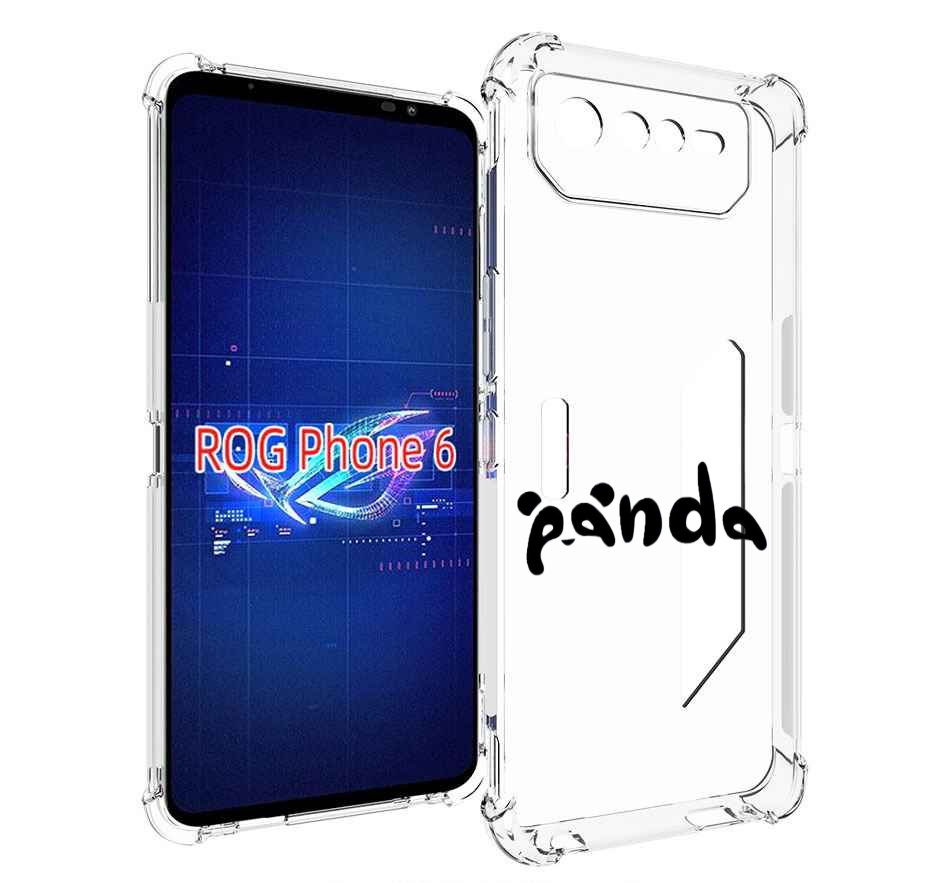 

Чехол MyPads панда надпись для Asus ROG Phone 6, Прозрачный, Tocco