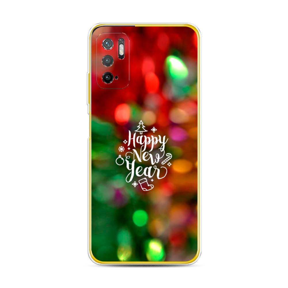 

Чехол на Xiaomi Poco M3 Pro "Новый Год на елке", Зеленый;красный;желтый, 311050-5