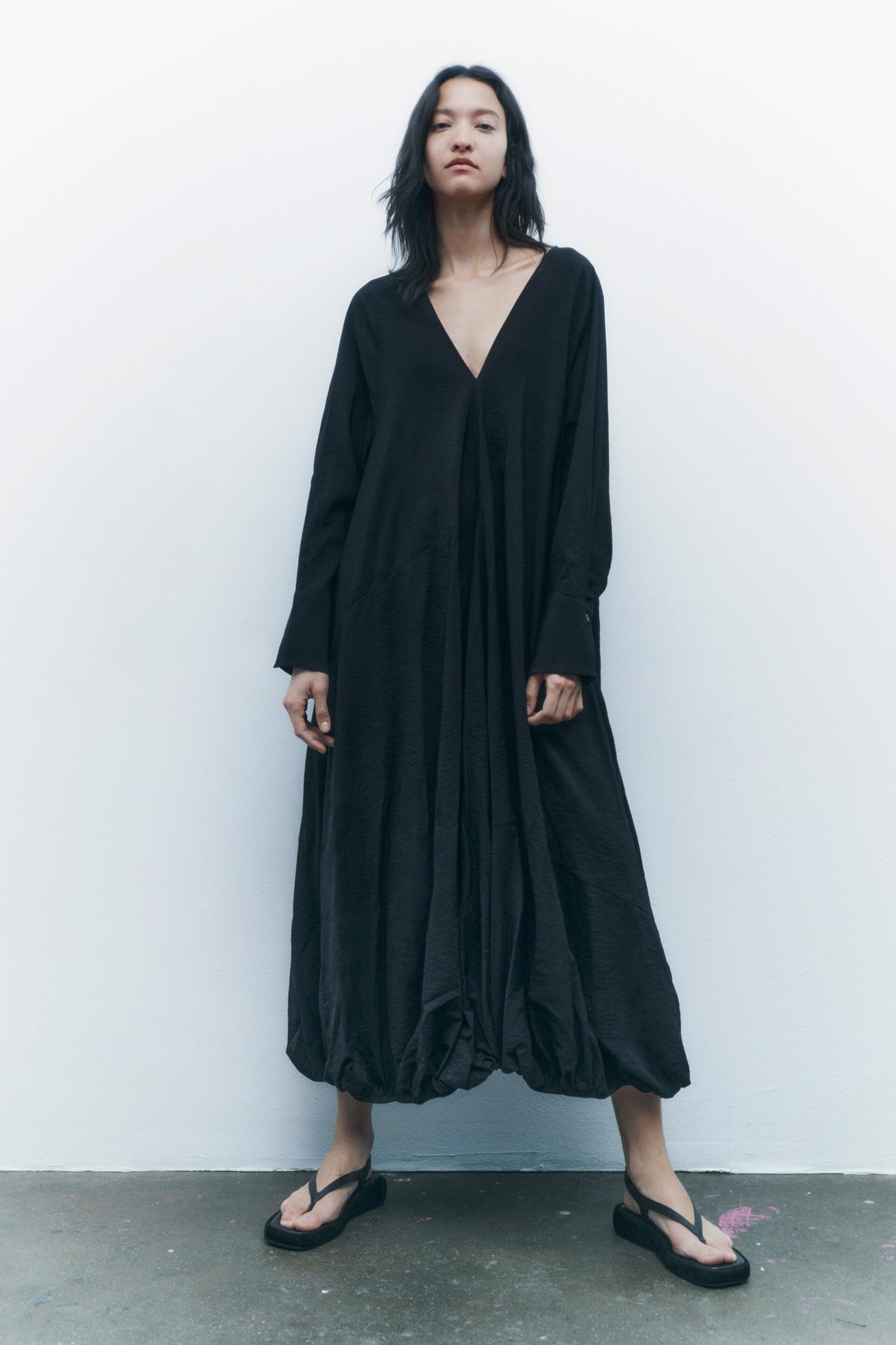 

Платье женское ZARA 05216270 черное M/L (доставка из-за рубежа), Черный, 05216270