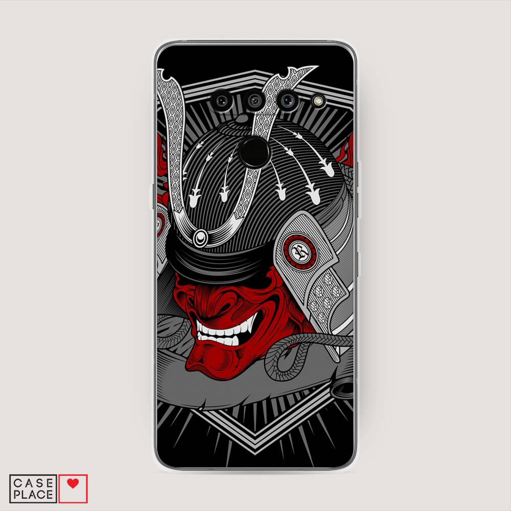 

Чехол на LG V50 ThinQ "Красная маска самурая", Белый;красный;черный, 83850-4