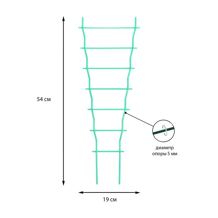Шпалера для растений пластиковая 4871138 54 х 19 см 1 шт. 100066634889 разноцветный