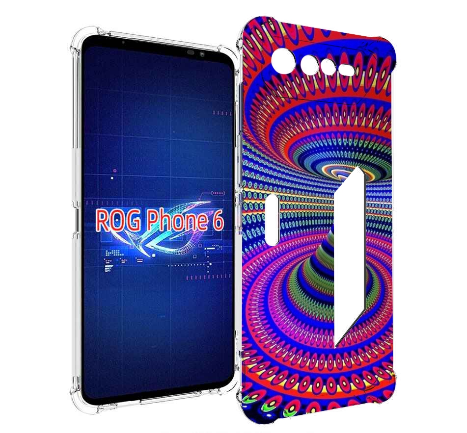 

Чехол MyPads оптическая иллюзия для Asus ROG Phone 6, Прозрачный, Tocco