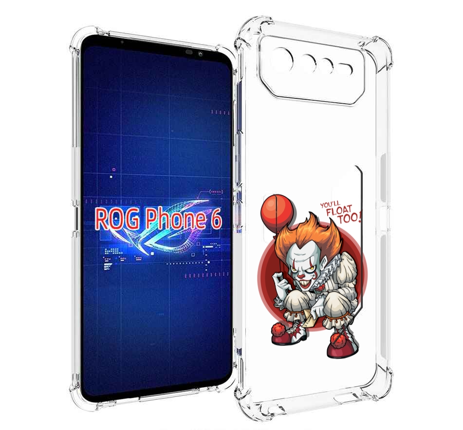 

Чехол MyPads одетый-клоун для Asus ROG Phone 6, Прозрачный, Tocco