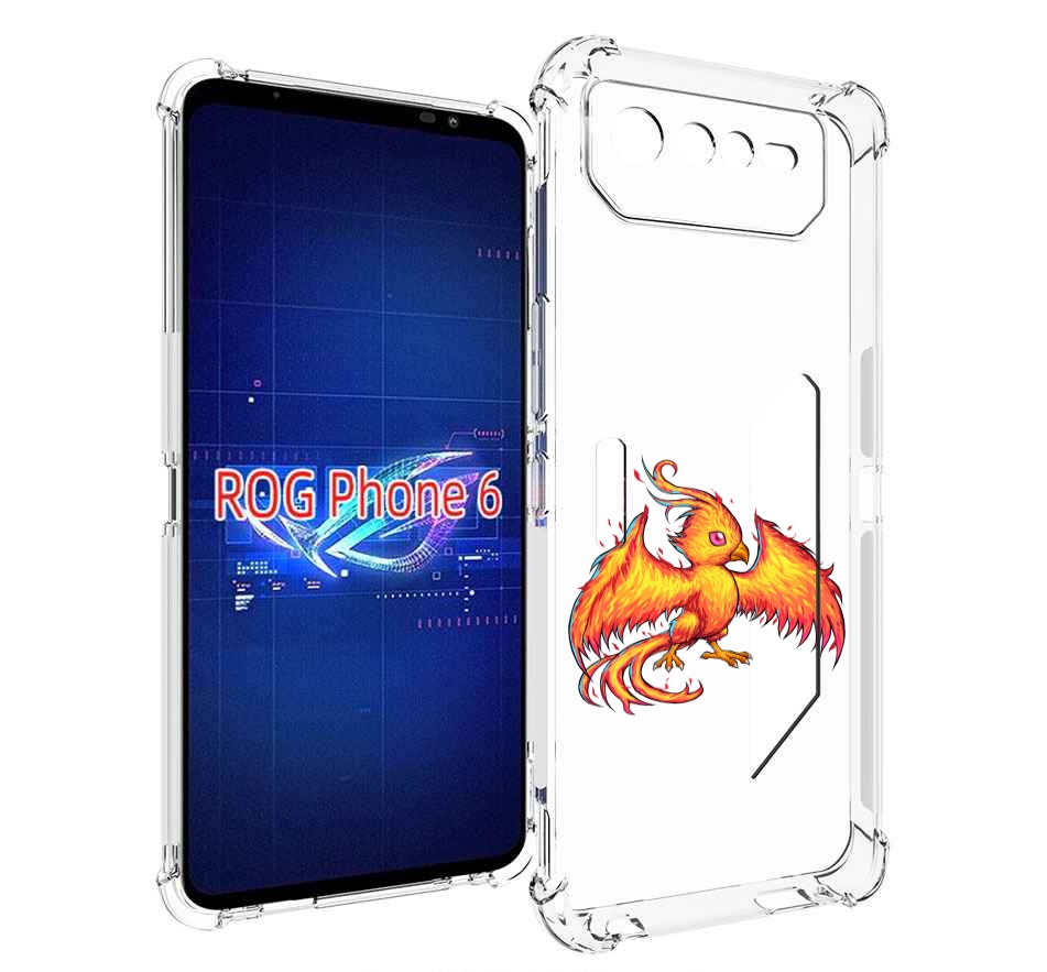 

Чехол MyPads огненная-птичка для Asus ROG Phone 6, Прозрачный, Tocco