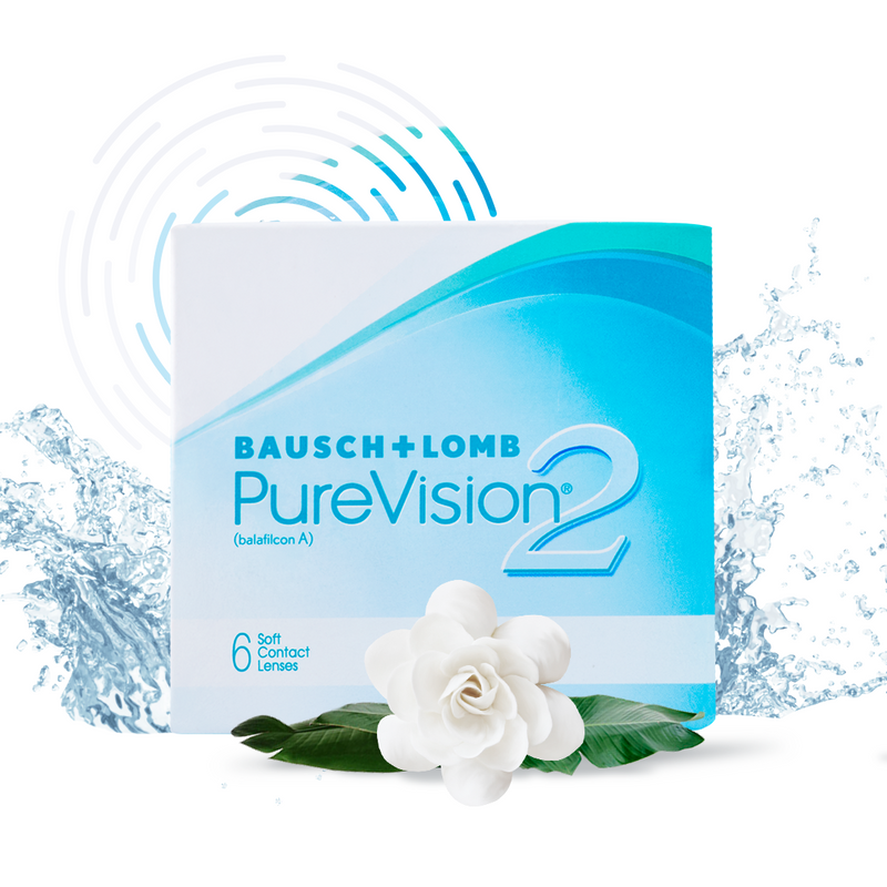 Контактные линзы Bausch + Lomb, PureVision2 HD, ежемесячные, +5.50 / 8.6, 6 шт.