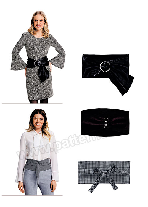 

Выкройка Burda №6396 — Пояса