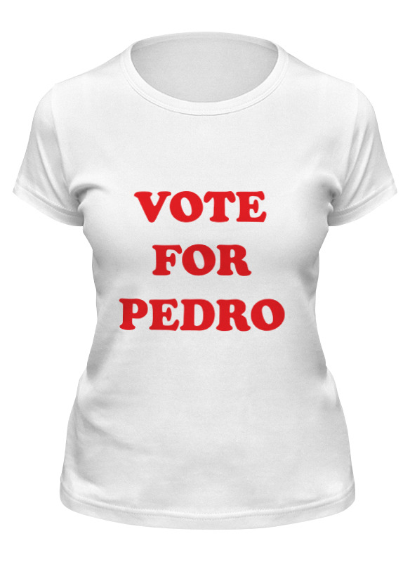 

Футболка женская Printio Vote for pedro белая 2XL, Белый, Vote for pedro