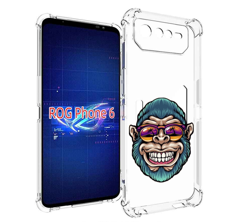 

Чехол MyPads обезьяна улыбается для Asus ROG Phone 6, Прозрачный, Tocco