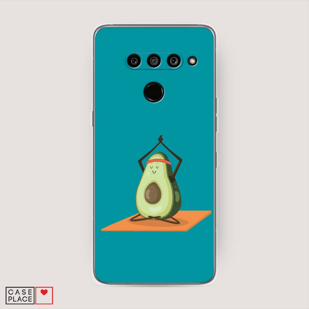

Чехол на LG V50 ThinQ "Расслабься с авокадо", Голубой, 83850-6