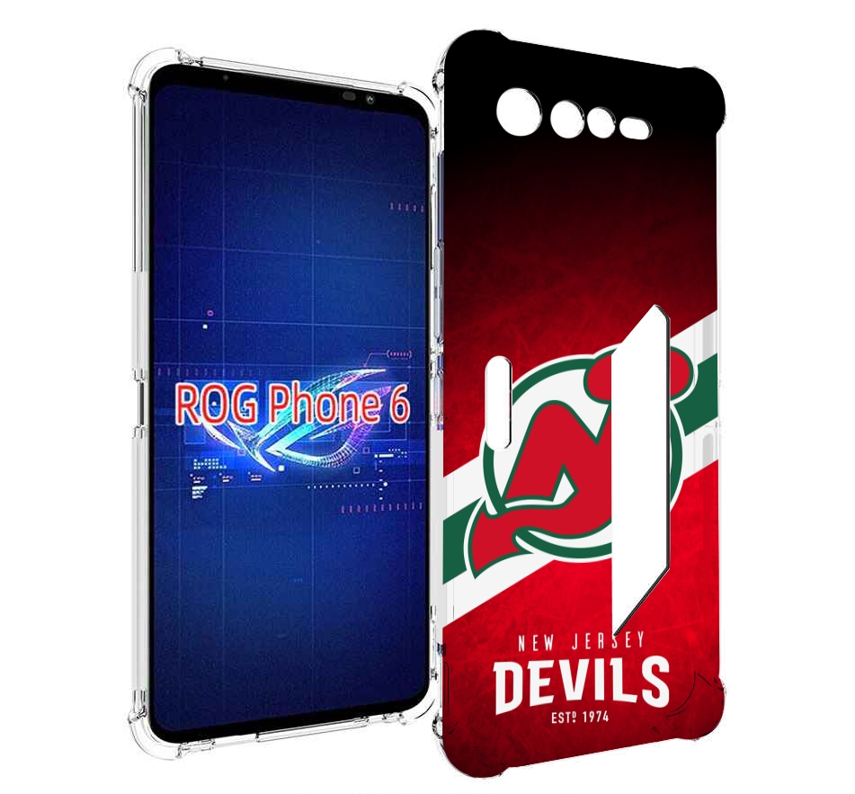 

Чехол MyPads нью джерси девилз для Asus ROG Phone 6, Прозрачный, Tocco