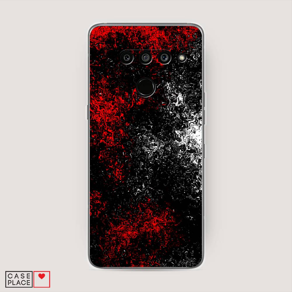 

Чехол на LG V50 ThinQ "Монотипия", Красный;черный;белый, 83850-3