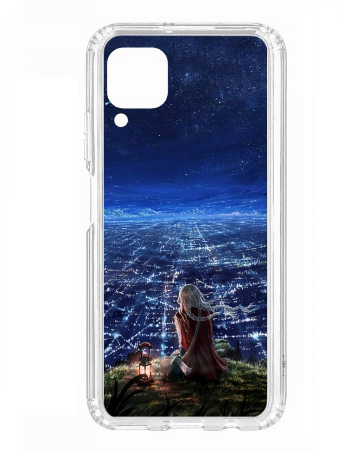 

Чехол для смартфона Huawei P40 Lite КRUЧЕ Print прозрачный с принтом, Синий