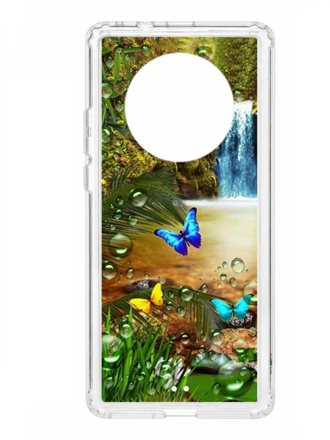 

Чехол для смартфона Huawei Mate 40 Pro КRUЧЕ Print прозрачный с принтом, Разноцветный