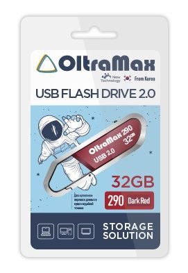 USB флэш-накопитель OLTRAMAX OM-32GB-290-Dark Red