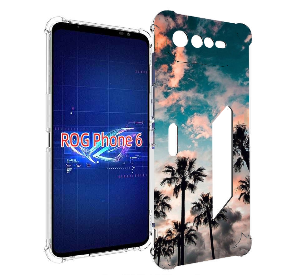 

Чехол MyPads небо-с-пальмами для Asus ROG Phone 6, Прозрачный, Tocco