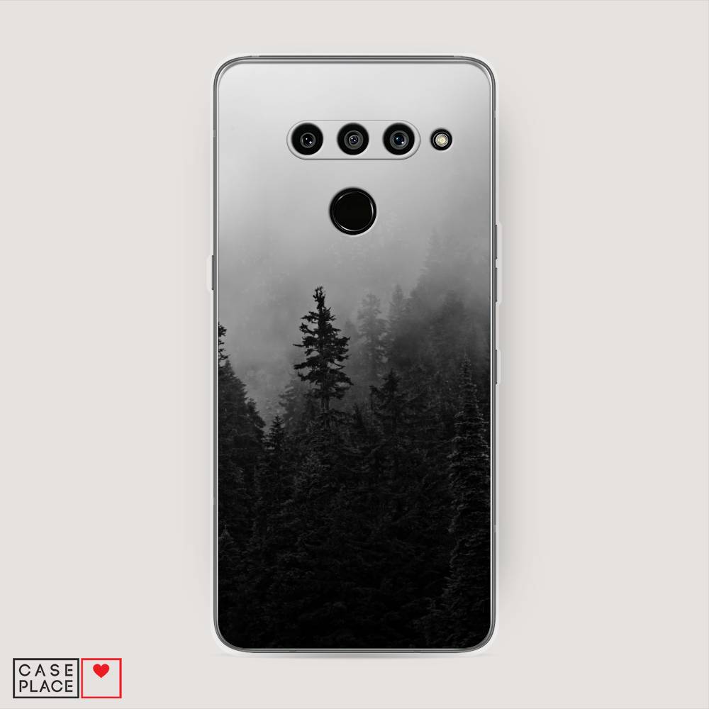 

Чехол на LG V50 ThinQ "Туманный лес", Серый;черный, 83850-2