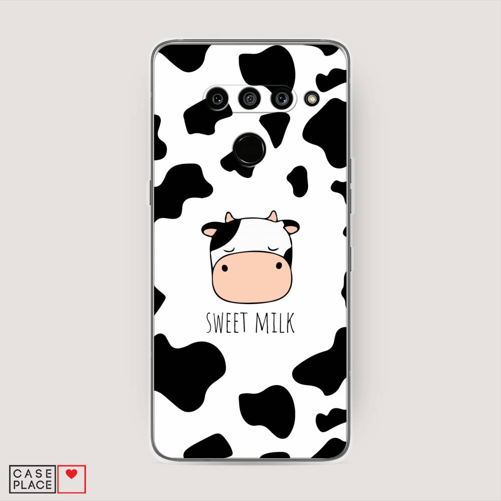 

Чехол на LG V50 ThinQ "Sweet milk", Розовый;белый;черный, 83850-1