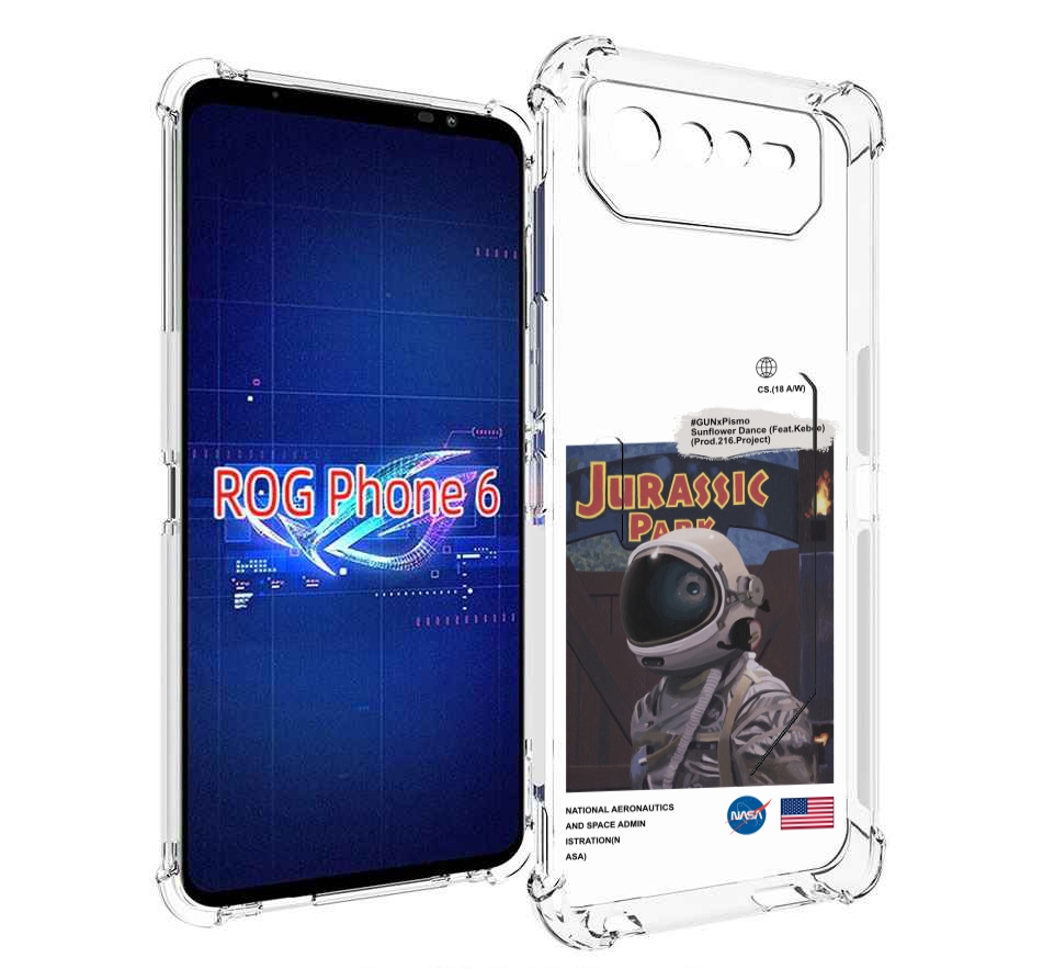 Чехол MyPads наса-в-юрском-парке для Asus ROG Phone 6