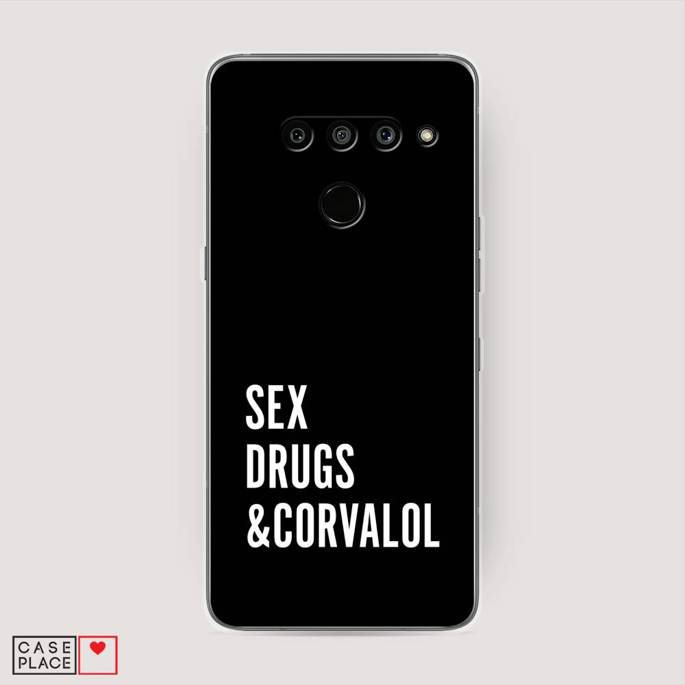 

Чехол на LG V50 ThinQ "Corvalol", Черный;серый;белый, 83850-6