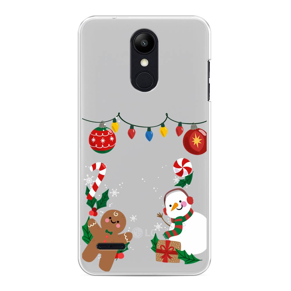 

Чехол на LG K8 "Новогоднее настроение", Коричневый;красный;зеленый, 83750-5