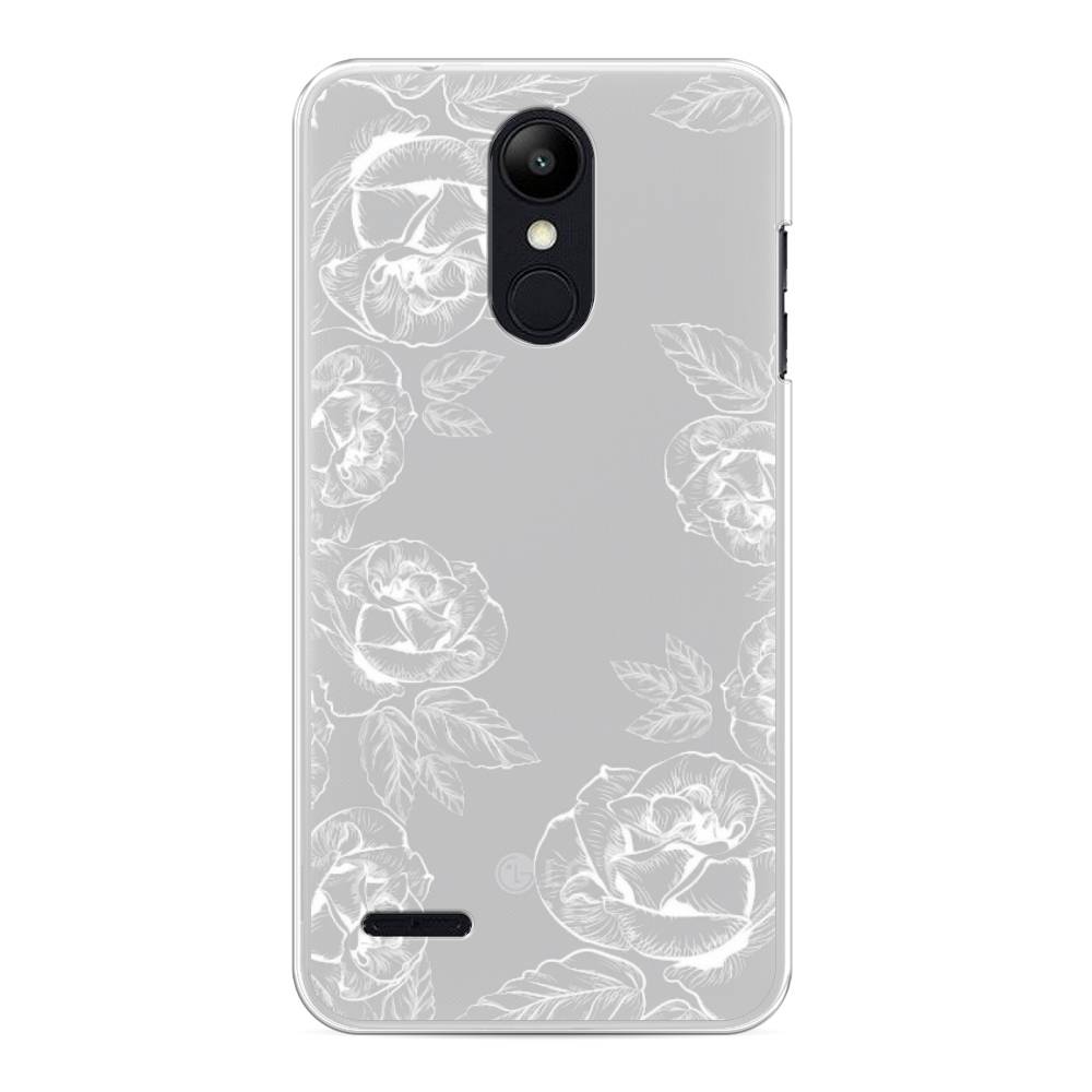 

Чехол на LG K8 "Розы графика", Черный;серый, 83750-2