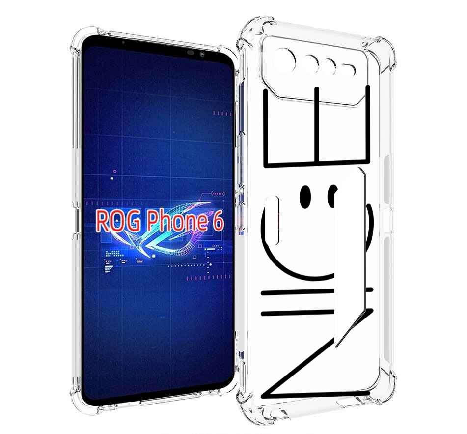 

Чехол MyPads найс-надпись для Asus ROG Phone 6, Прозрачный, Tocco