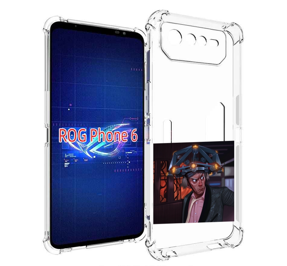 Чехол MyPads назад-в-будущее для Asus ROG Phone 6